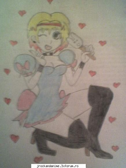 desenele mele - si o anime girl,noul personaj in sailor - ^_^fan-art^_^